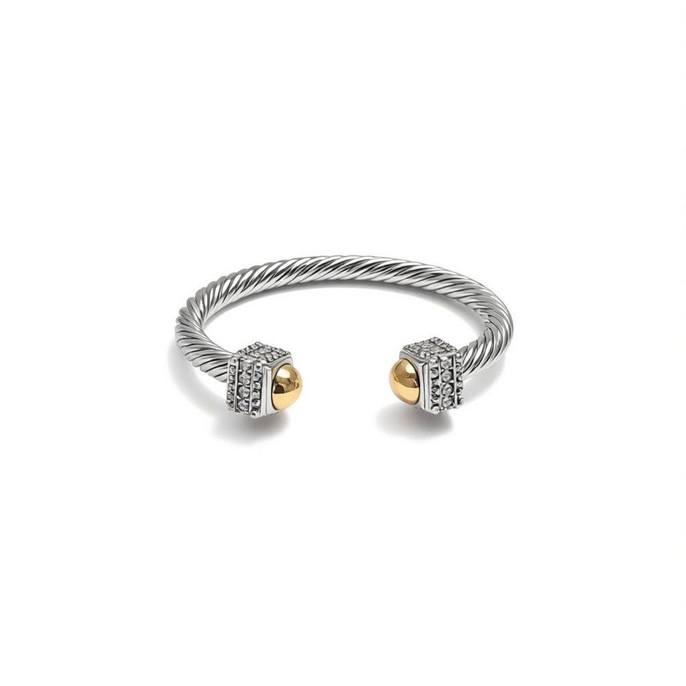 Elegant Silver and Gold Women's Bracelet